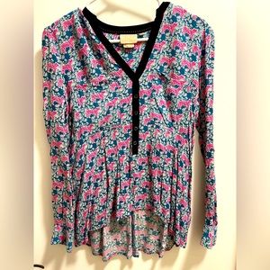 Anthropologie tiger blouse.